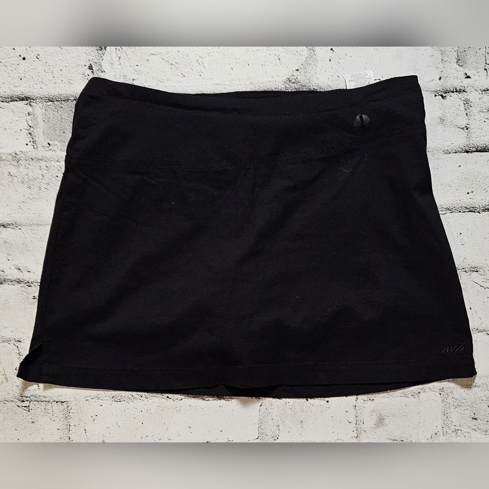 Avia Black Athletic Skort Built In Shorts Golf Tennis Skirt Medium
